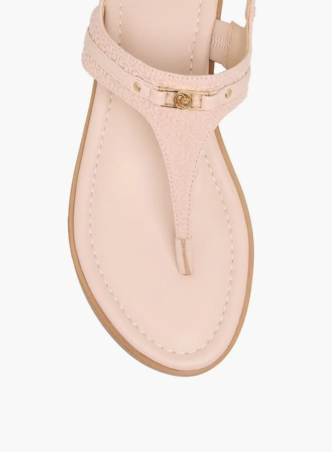 Celeste PINK Women Buckle Closure Thong Sandals for Women | Best Price UAE