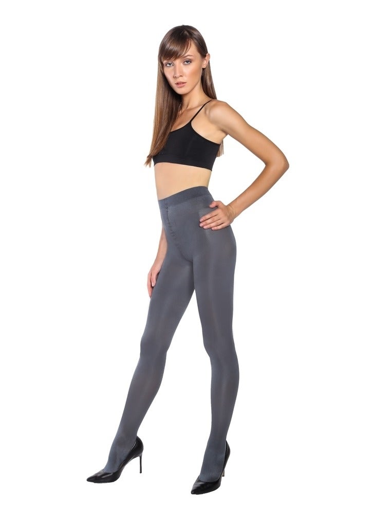 Marie France Ultra Opaque -  Premium Quality Tights for Women | Size Small | Gris - Image 1