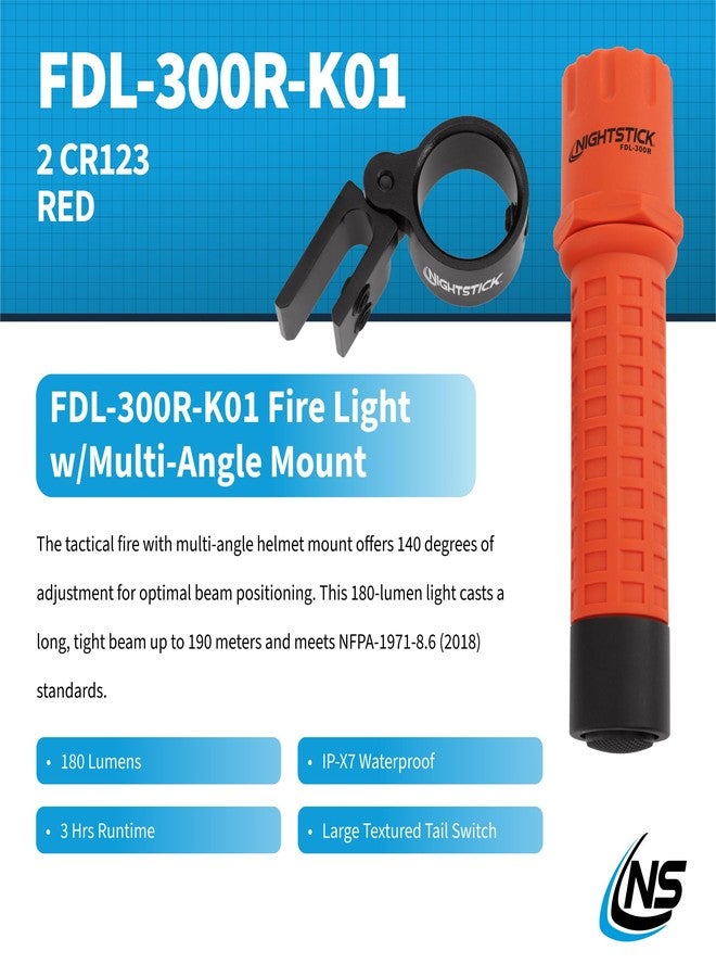 Nightstick FDL-300R-K01 Helmet Light Kits and Mounts, Red - Image 2