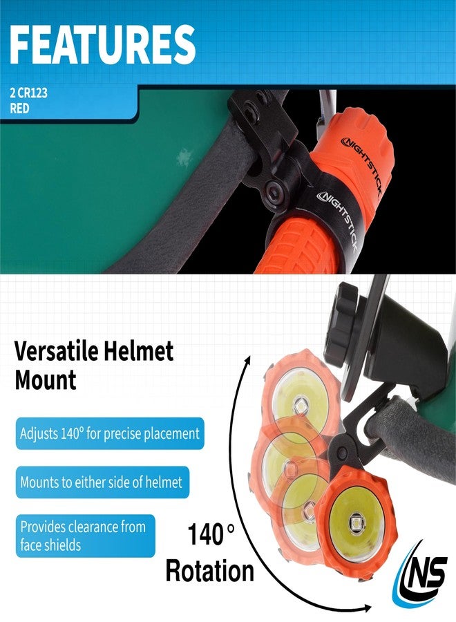 Nightstick FDL-300R-K01 Helmet Light Kits and Mounts, Red - Image 5