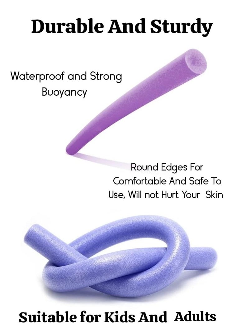 ISHWAZ Bundle of 2 Purple Swimming Pool Noodles - Perfect Swimming Tool For aquatic Workouts, For beginners and trainers  - Image 3