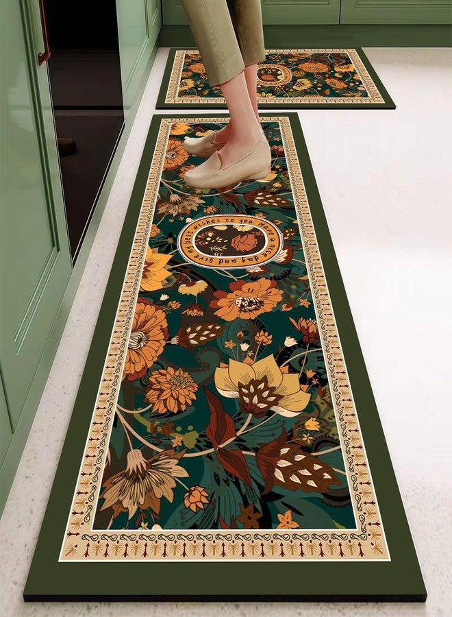 Abhsant Kitchen Rugs Set of 2, Fall Kitchen Floor Mat, Non Slip Anti Fatigue Kitchen Mats for Floor Kitchen Runner Rug Set (M16) - Image 1