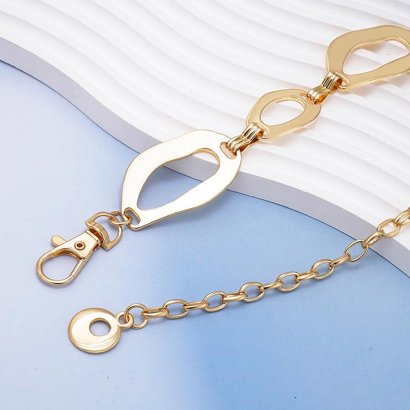Suyi Waist Chain for Women Ladies Chunky Chain Belt for Dresses 105CM Gold 2 - Image 5