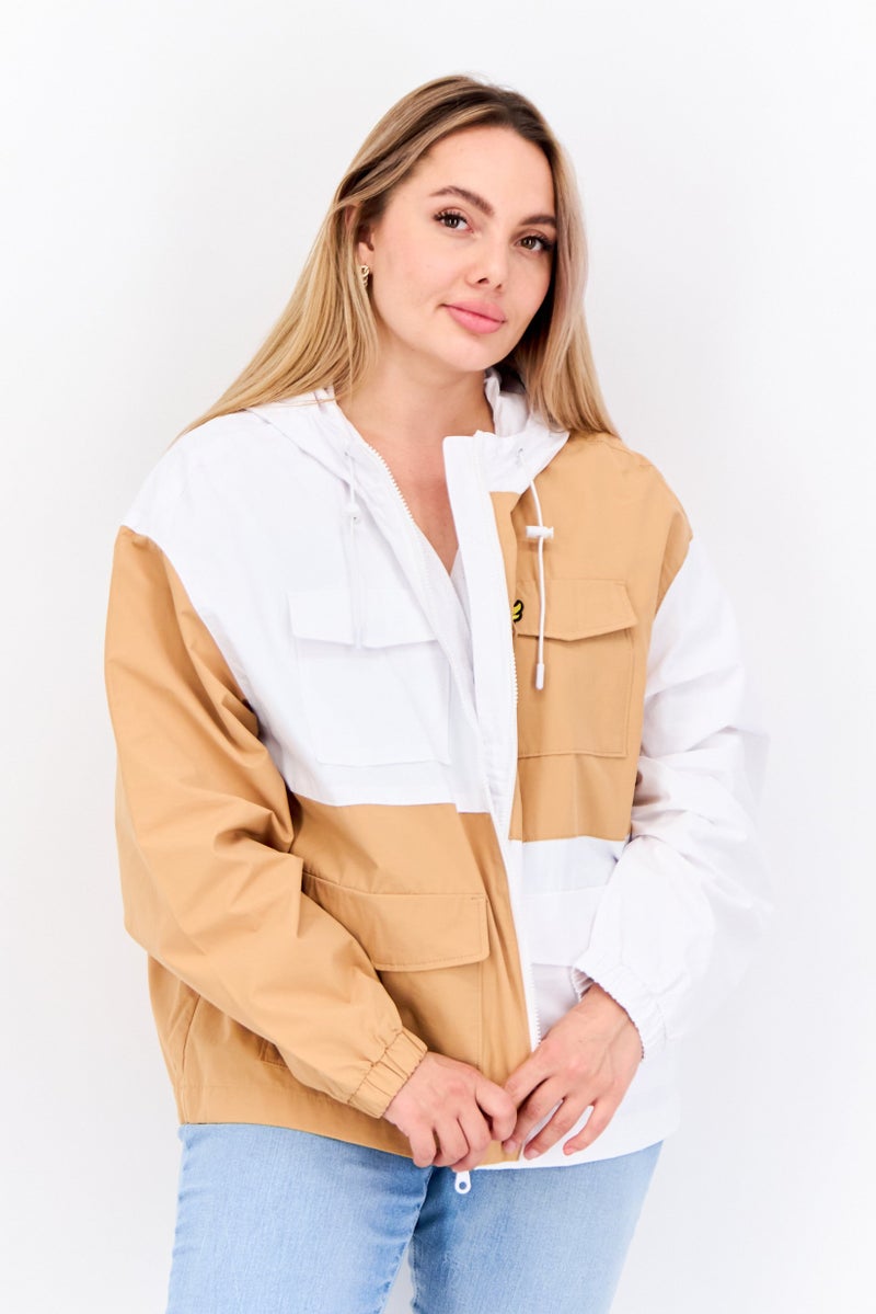 Lyle & Scott Women Colorblock Windbreaker Jacket, White  - Image 1