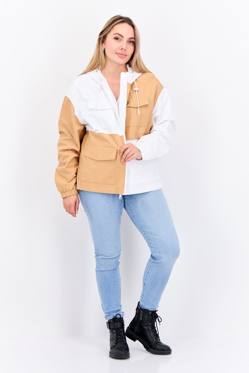 Lyle & Scott Women Colorblock Windbreaker Jacket, White  - Image 4