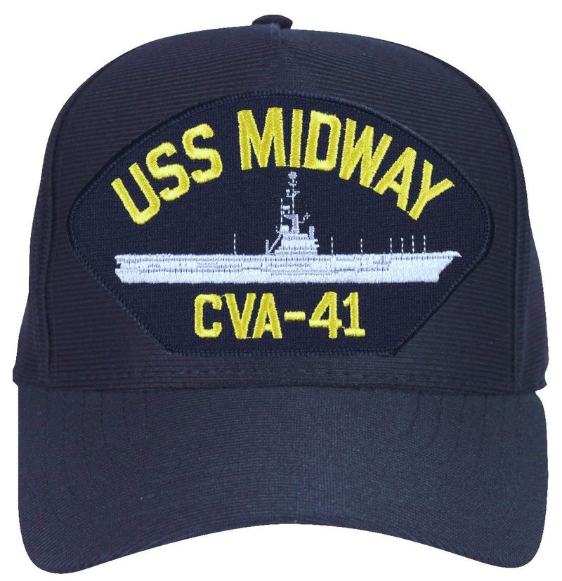EC USS Midway CVA-41 HAT - Navy Blue - Veteran Owned Business - Image 5