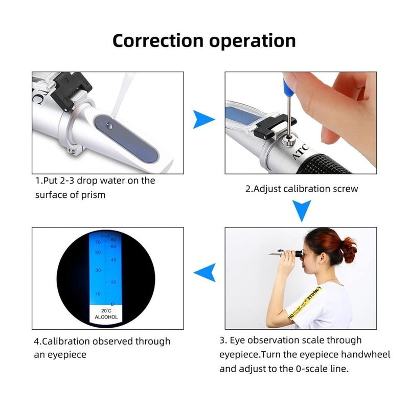 Easy store & transit build Refractometer 0-80 Alcohol Refractometer Concentration Detector of Liquor Alcohol 0-80% V/v Easy to Focus and Calibrate, 2022080927 All usage compatible Long lasting universal build All region coverage Global flexible assemble picks Globally spread simple design Modern color selections Seasonal & permanent compatible Fault optimized construction Year round in stock Authorized haulage delivery Dust tight seal Gulf approved global quality Fast & slow shipment compatible Carefully selected material Cross part assemble fit Multiple options Proper storage environment Compact trendy practical build Quick assemble Wide range usage design Polished safe edge Natural material Varied dimensions Repeated use friendly design - Image 3