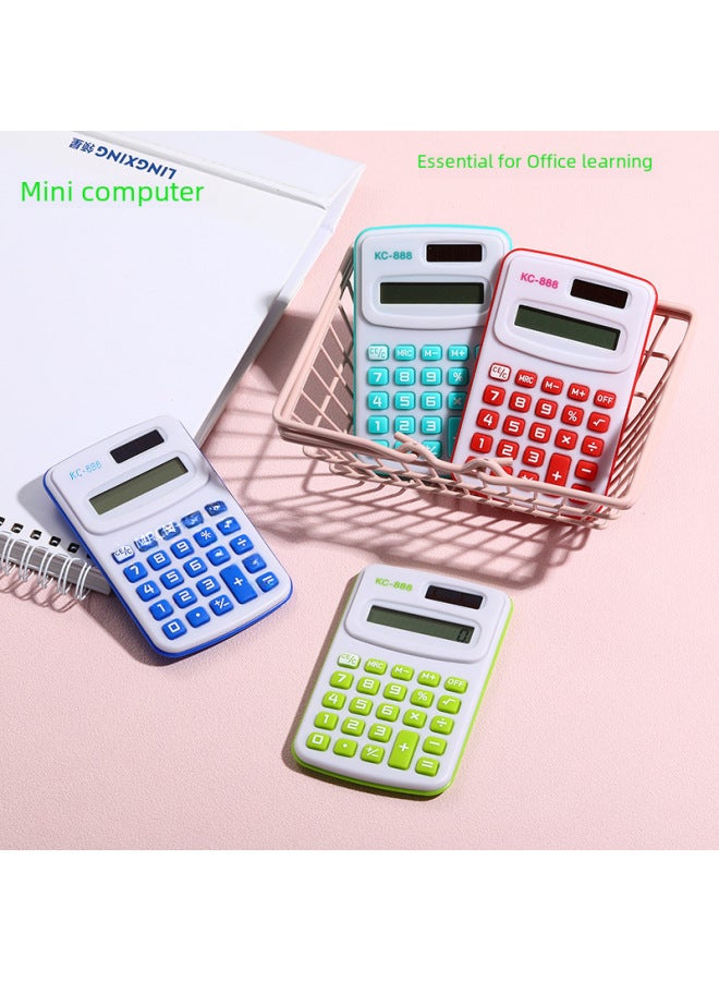 Computer Stationery For Primary School Students Mini Office Calculator Cute Cartoon 8 Bit Computer - Image 2