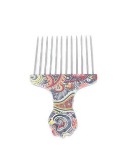 Ymiko Curling Combs Forhair Pick Afro Pick For Hair Pick Comb Afro Stainless Steel Detangle Hair Pick Comb For Curly Hair Styling Hair Pick(Waist Flower K4)  - Image 5