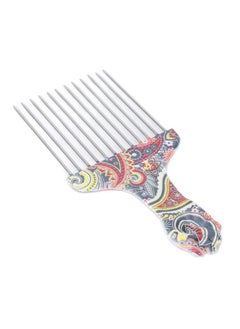 Ymiko Curling Combs Forhair Pick Afro Pick For Hair Pick Comb Afro Stainless Steel Detangle Hair Pick Comb For Curly Hair Styling Hair Pick(Waist Flower K4)  - Image 4