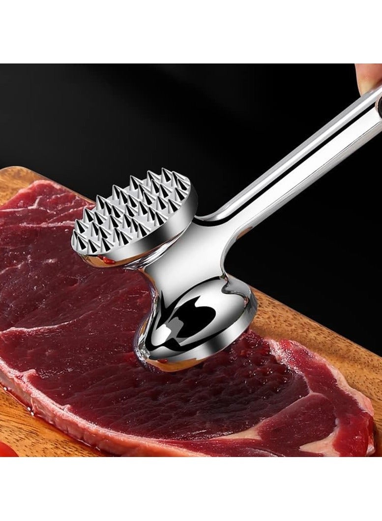 Serrated Meat Hammer  Guaranteed Stainless Material, Makes Meat Tender and Enhances Flavor, Non-Stick Surface, Convenient to Clean and Store Generic - Image 2