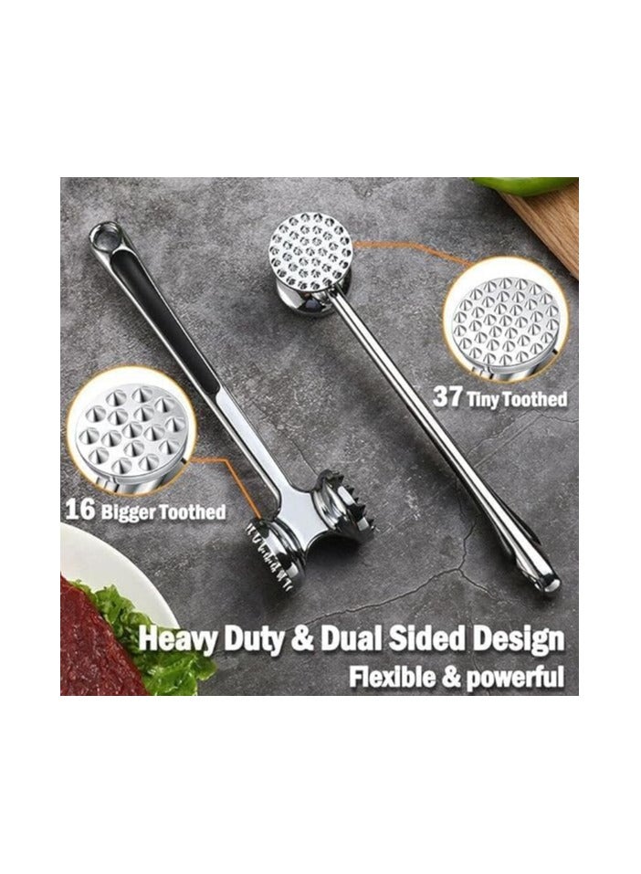 Serrated Meat Hammer  Guaranteed Stainless Material, Makes Meat Tender and Enhances Flavor, Non-Stick Surface, Convenient to Clean and Store Generic - Image 5