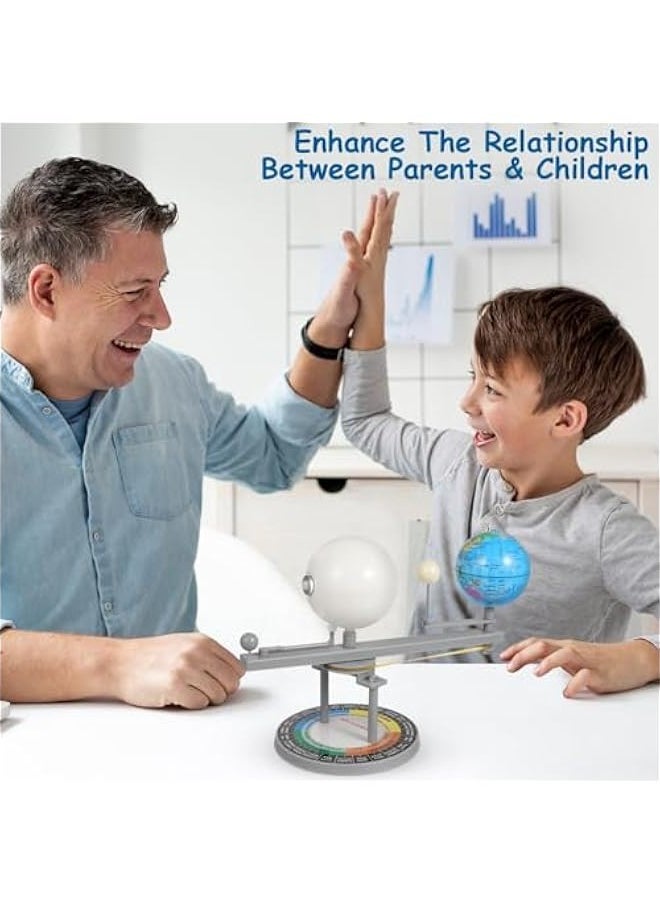 Sun, Earth & Moon Orbital Model, Sun Earth Moon Orbital Planetarium Model, Solar System Space Toy for Boys & Girls, Educational Planetarium Project Kit  - Image 5