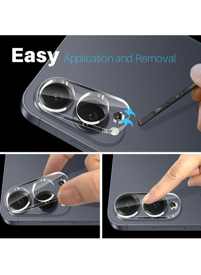 Wtech Samsung Galaxy S25 Edge 5G 2025 Premium Camera Lens Film Protector Shield (MLHICR) - Clear - Image 2