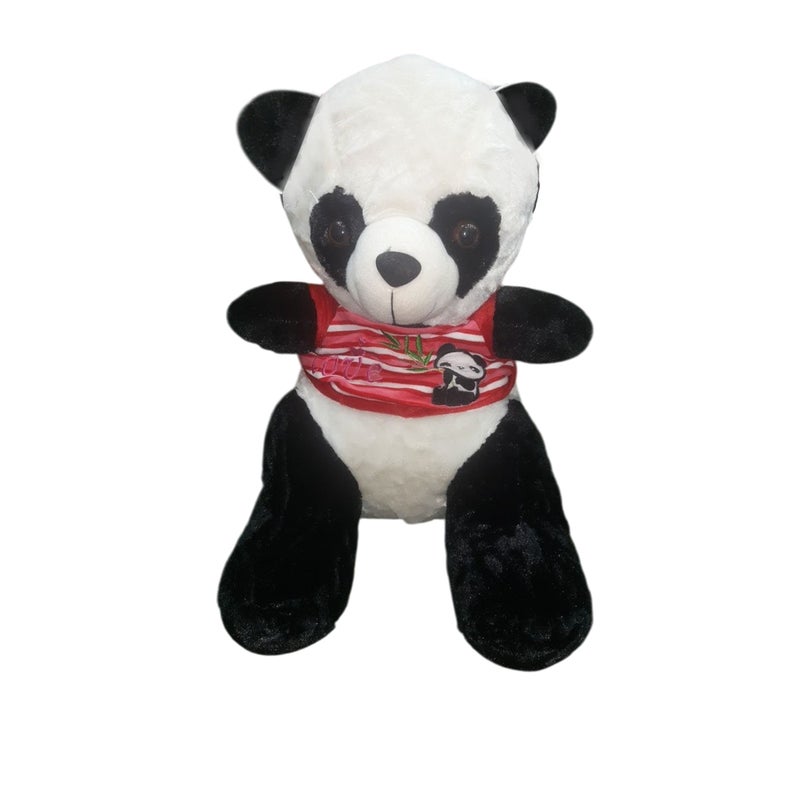 Panda Plush Doll with Red Shirt Large Size - L