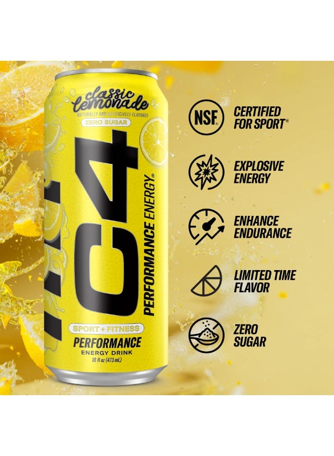 C4 مشروب الطاقة بنكهة الليمون الكلاسيكية - Image 3