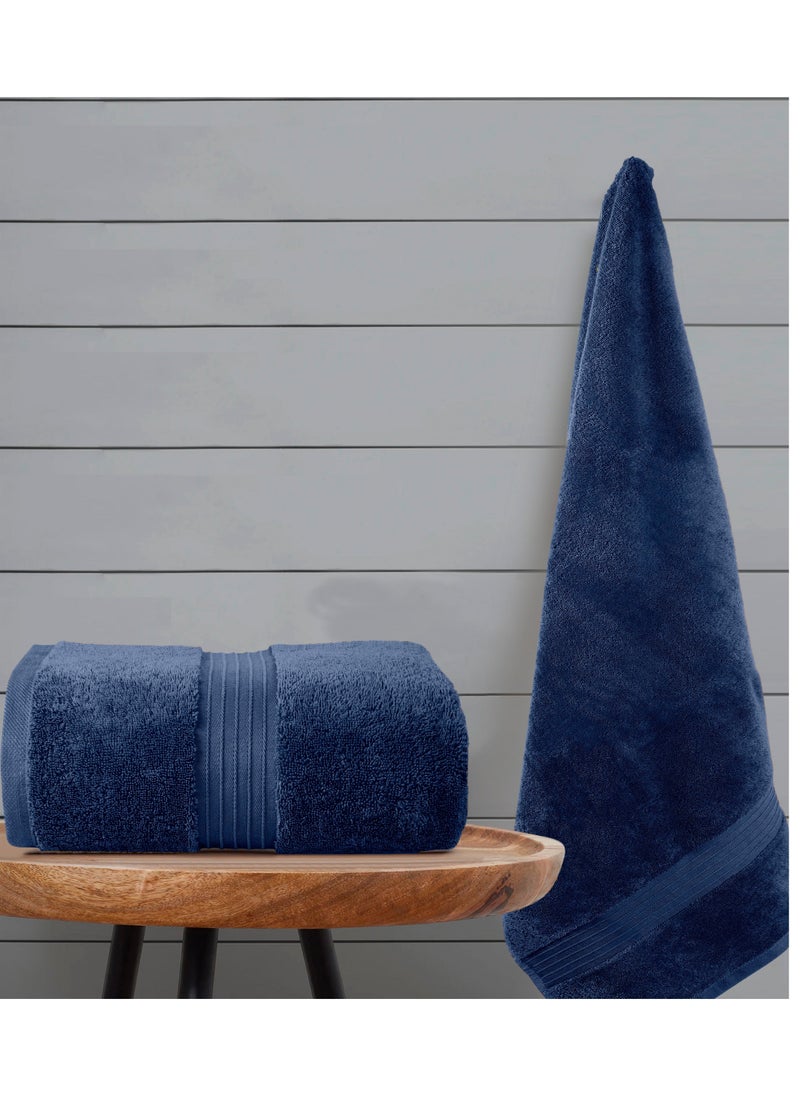 Bliss Casa 2-Piece Bath Sheets, 100% Combed Cotton 550 GSM Superior Quality Towels, Quick Dry Highly Absorbent 90x180 cm  - Image 2