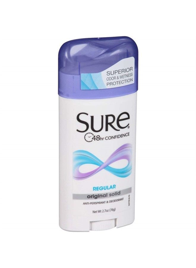 Anti-Perspirant & Deodorant Original Solid, Regular Scent 2.70 oz (Pack of 10)