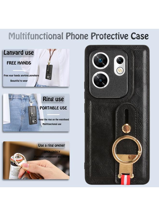 Zaboon Case For Infinix Zero 30 4G Wristband Leather Back Phone Case - Image 3