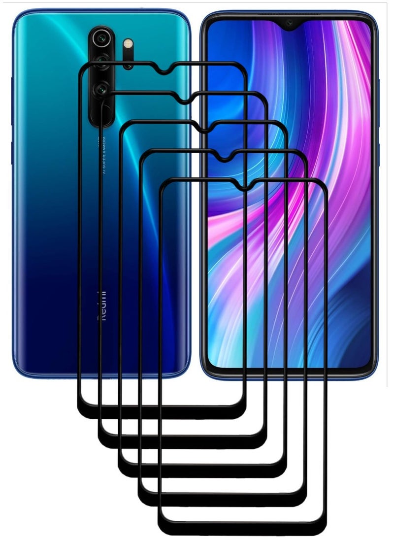 ACLIX 5 Pieces Antistatic ESD Dustproof Premium Quality High Definition Tempered Glass Screen Protector Designed For Xiaomi RedmiNote 8 Pro - Image 1