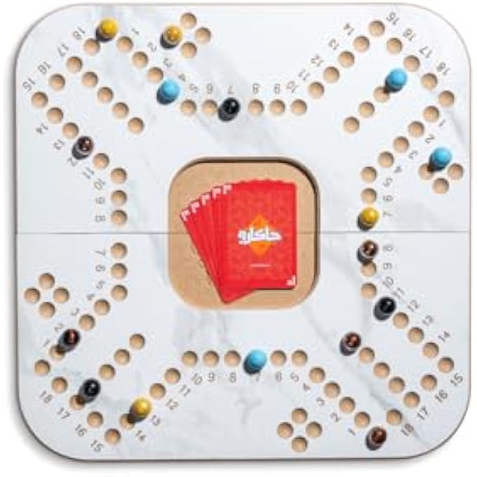 4 players Numbered Marble White jackaroo board, Elegant Leather Bag Ø¬Ø§ÙƒØ§Ø±Ùˆ 4 Ù„Ø§Ø¹Ø¨ÙŠÙ† Ù…Ø±Ù‚Ù…Ø© Ø£Ø¨ÙŠØ¶ Ø±Ø®Ø§Ù…ÙŠ Ù…Ø¹ Ø´Ù†Ø·Ø© Ø¬Ù„Ø¯ ÙØ§Ø®Ø±Ø© JACKARO ABUDHABI - Image 5