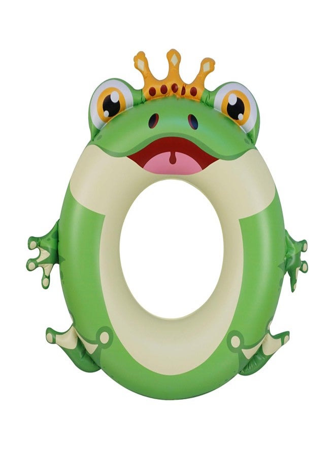 HOHQB Pool Floats Kids : Swim Rings Floaties for Kids 3-12, Animal Cute Cartoon Pool Toys for Toddlers 3-5 (Green) - Image 1