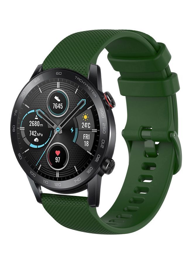 NIBEMINENT Replacement Band For Honor MagicWatch 2 46mm Green - Image 2