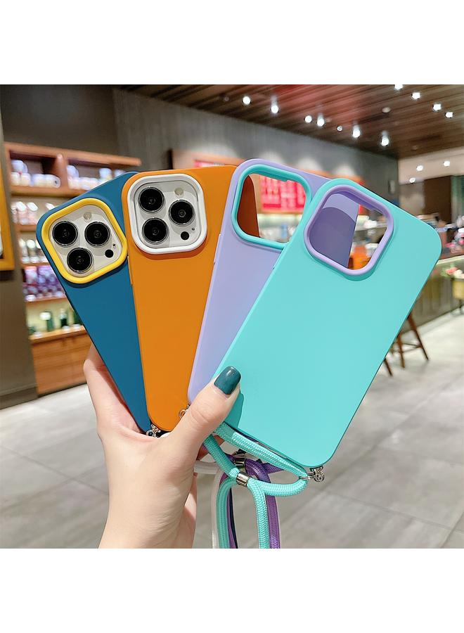 Zaboon Case For iPhone 13 mini 3 In 1 PC + TPU Solid Color Phone Case - Image 2
