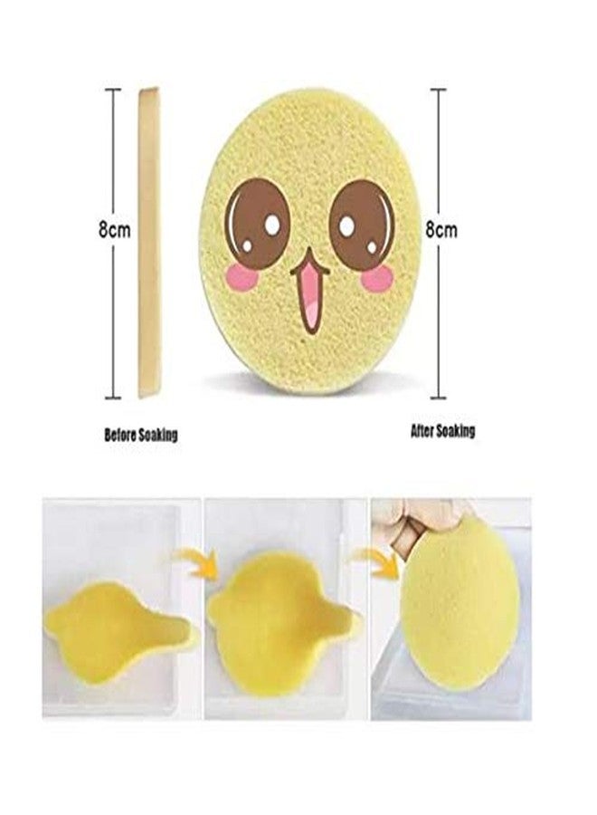 OJ Facial Cleaning Wash Puff Sponge Stick Face Cleansing Pad Sponge For Face Cleaning (Multicolor, Package Content 12 pcs) - Image 4