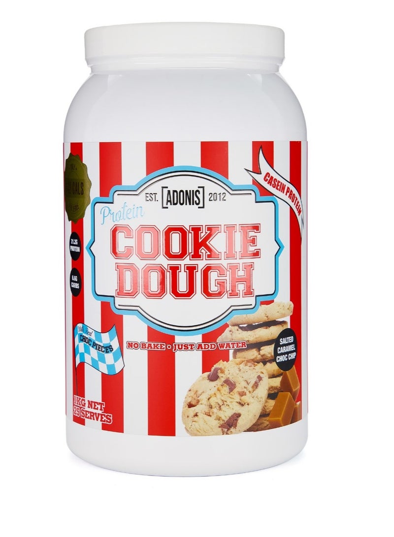 Adonis Dietary Supplement Cookie Dough (Casein Protein) - Salted Caramel And Chocolate Chips - Image 2