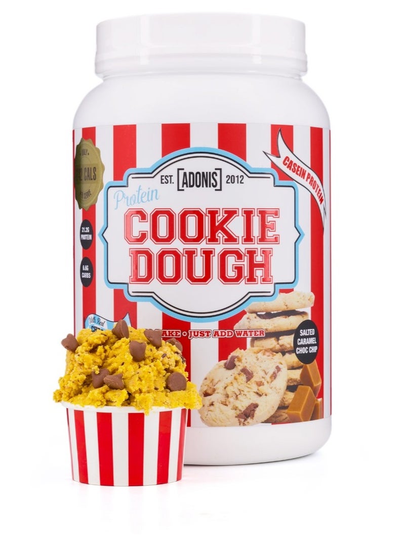 Adonis Dietary Supplement Cookie Dough (Casein Protein) - Salted Caramel And Chocolate Chips - Image 1
