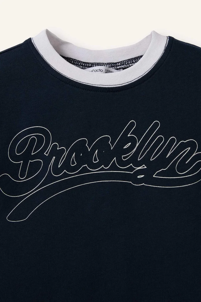 DeFacto Oversize Fit Printed Short Sleeve T-Shirt