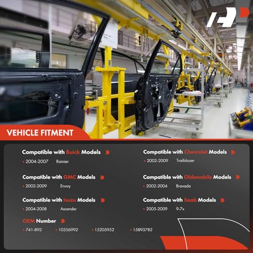 A-Premium Electric Power Window Regulator with Motor Compatible with Chevrolet Trailblazer GMC Envoy Buick Rainier Isuzu Ascender Saab 9-7x Oldsmobile Bravada Rear Left Driver Side - Image 3