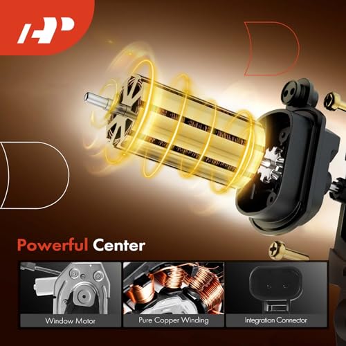 A-Premium Electric Power Window Regulator with Motor Compatible with Chevrolet Trailblazer GMC Envoy Buick Rainier Isuzu Ascender Saab 9-7x Oldsmobile Bravada Rear Left Driver Side - Image 4