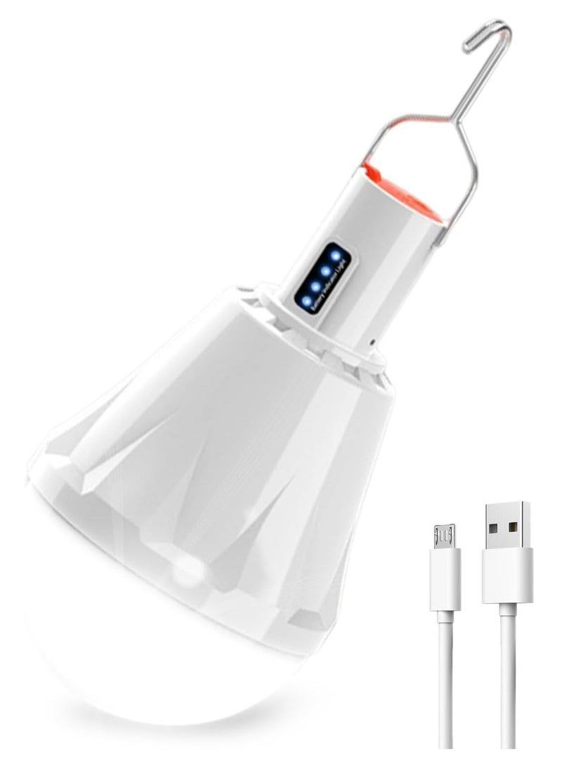 كابتن تيك 8000mAh Rechargeable Camping Lights for Tents - 5000 Lumens, 60W LED Lantern with Power Display, 5 Light Modes, Waterproof, Portable for Outdoor Fishing, Hiking, Emergency - Image 1