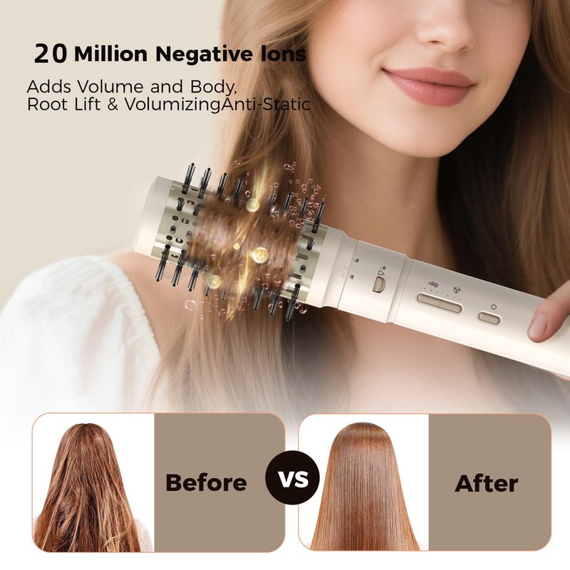 Lofans 5 in 1 Multi Hot Air Styler Wrap, 110,000 RPM High-Speed Hair Dryer Brush with Auto Wrap Curlers & Blow Dryer Brush with Travel Case, Fast Drying & Frizz-Free Styling, No Heat Damage for Women - Image 5