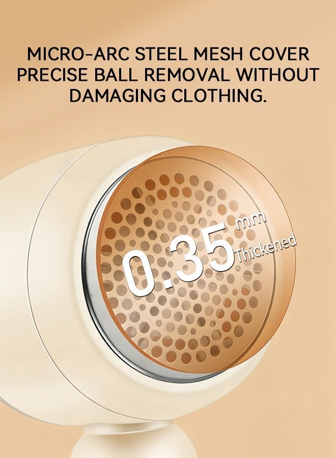 Yaqeen Fabric Shaver, Lint Shavers with 6 Blades Strong Motor Safety Lock Type-C Charge 8800 rounds/min motor 3-speed adjustment LCD screen, Sweater Depiller for Clothes Furniture Couch Pills Fuzz Balls - Image 3