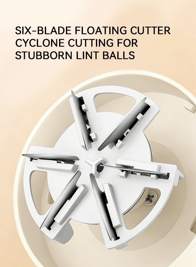 Yaqeen Fabric Shaver, Lint Shavers with 6 Blades Strong Motor Safety Lock Type-C Charge 8800 rounds/min motor 3-speed adjustment LCD screen, Sweater Depiller for Clothes Furniture Couch Pills Fuzz Balls - Image 4