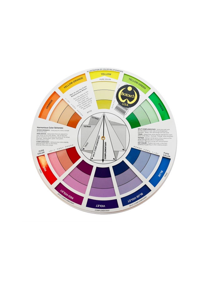 Paint Mixing Learning Guide Art Class Teaching Tool Color Wheels For Makeup Blending Board Chart Color Mixed Guide Mix Colours