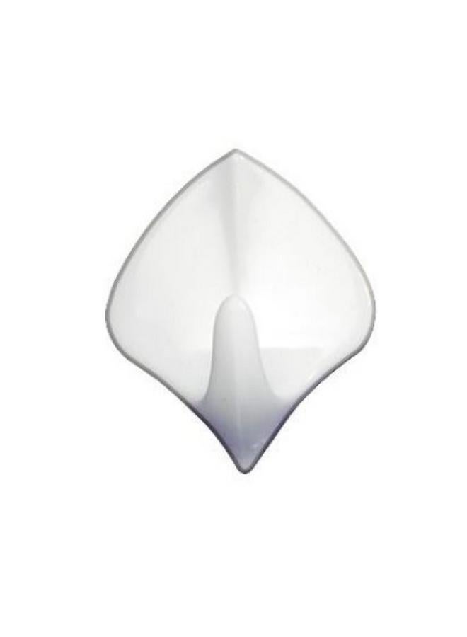 Wenko 2-Piece High Quality Unique Design Diamond Shape Plastic Bathroom Hook White 4437012100  - Image 2