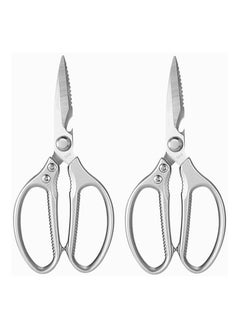 Hawaii 2 Pack Kitchen Scissors, Heavy Duty Sharp Cooking Scissors, Multipurpose StainlessSteel Scissors for Cutting Poultry, Chicken, Meat, Fish Shrimp, and Vegetable, Dishwasher Safe .  - Image 1