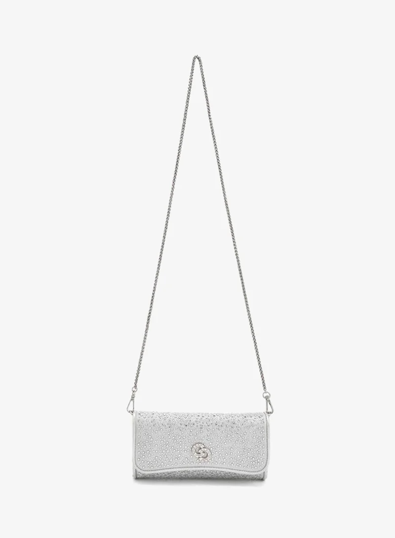 Celeste Embellished Crossbody Bag with Detachable Chain Strap Ramadan Collections