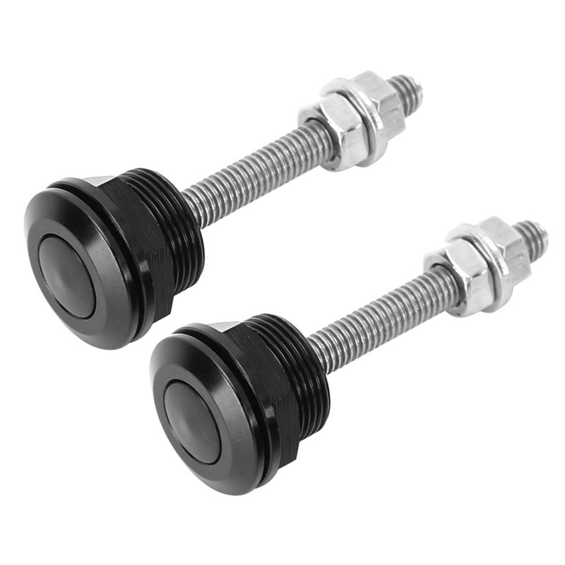 2Pcs Universal Hood Pin Bonnet Lock Quick Release Push Button Bumper Clip Latches22mm/0.9in - Image 3