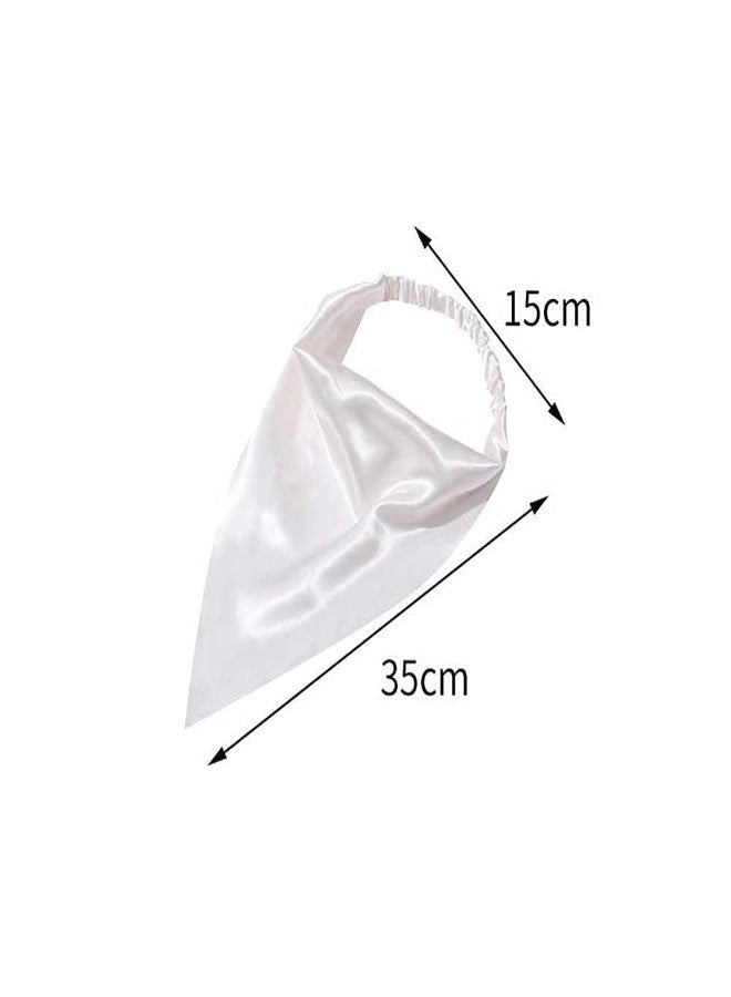 SelHeng 2Pcs Black Hair Scarf Headband Elastic Hair Bandanas Scarf Headband Boho Triangle Hair Scarf Non Slip Headbands Hair Scarves for Teen Girls Caps, Headbands - Image 2