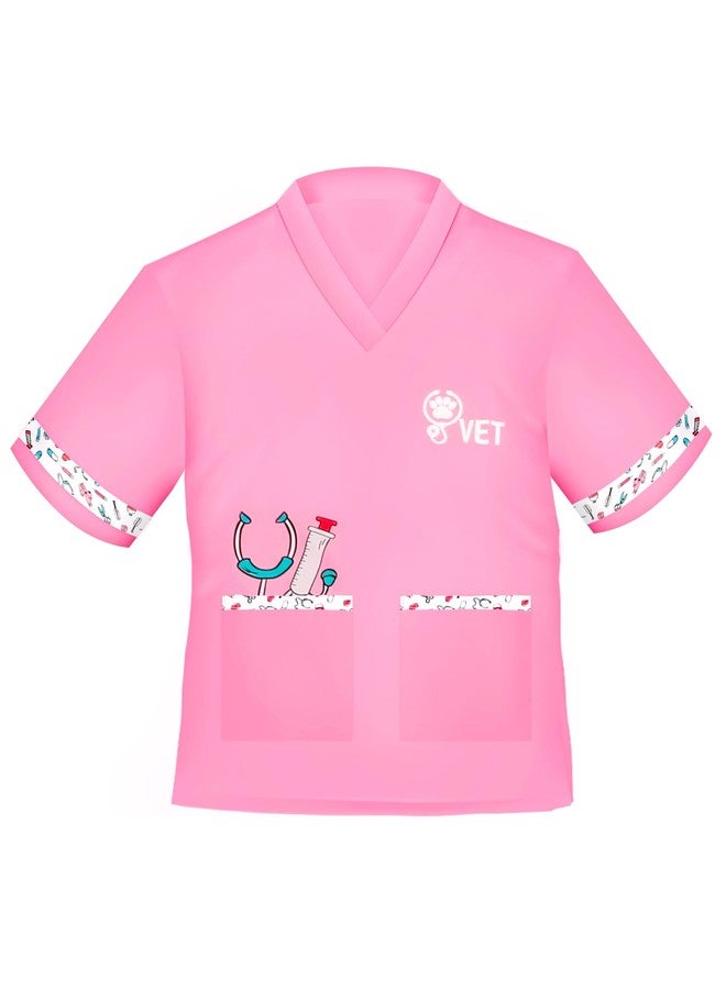 ANPHILE Kids Veterinarian Costume, Kids Doctor Vet Costume Outfit Pretend Play Dress Up Set for Career Day - Image 3
