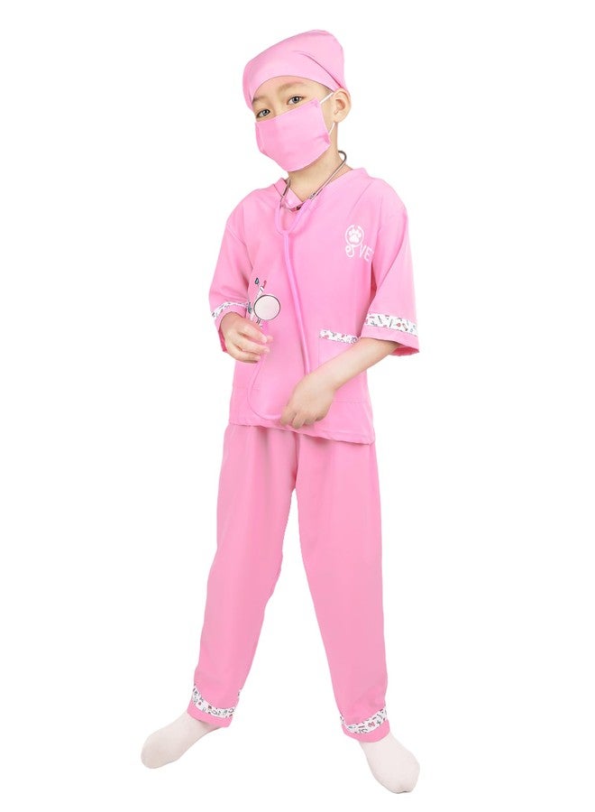 ANPHILE Kids Veterinarian Costume, Kids Doctor Vet Costume Outfit Pretend Play Dress Up Set for Career Day - Image 2