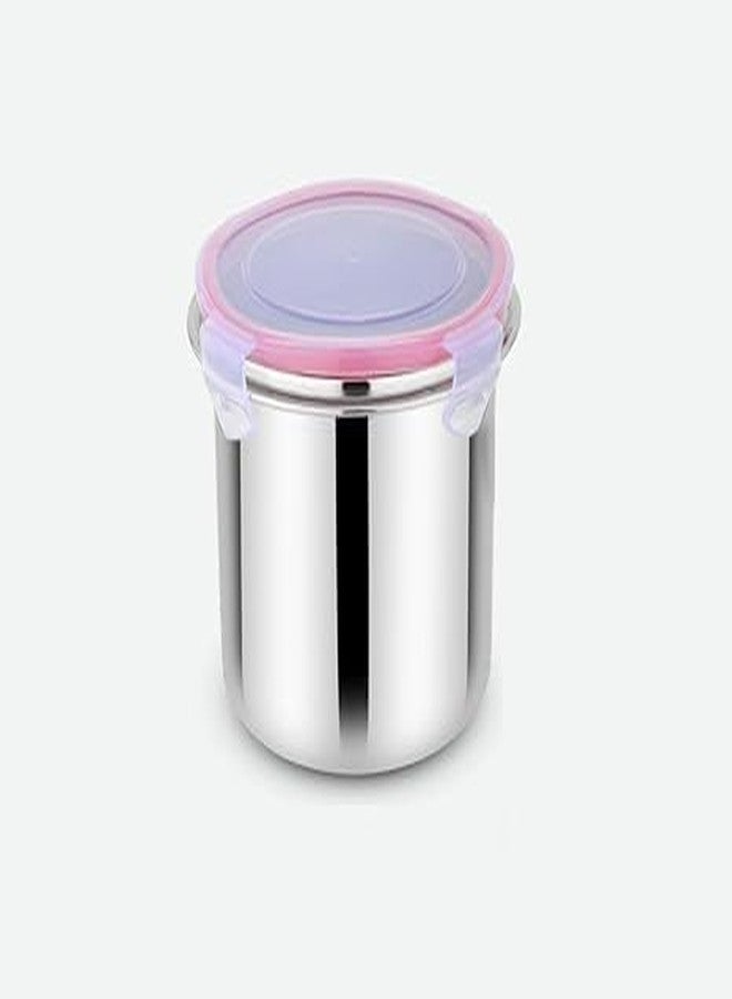 PARABRAHMA Stainless Steel Click & Seal Food Container Multipurpose Leakproof Tiffin Container Box with Lid, Air Tight Food Container Use for Home Kitchen, Travel, School (pack of 1) (1250 ML) - Image 1
