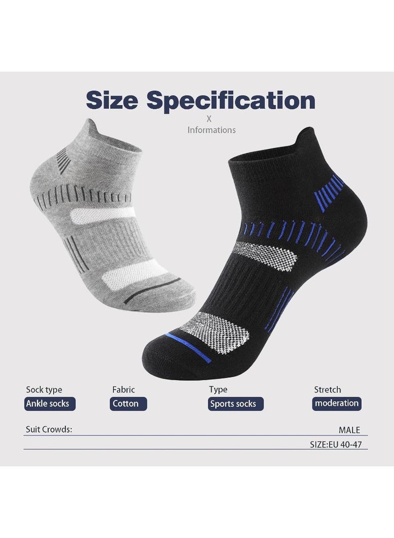 Men's Athletic Socks (5 Pack) - Low Cut, Sweat Wicking, Anti-Odor, Comfortable for All Season - Ideal for Activity, Running, and Everyday Use - The Ultimate Sock Set - Image 1