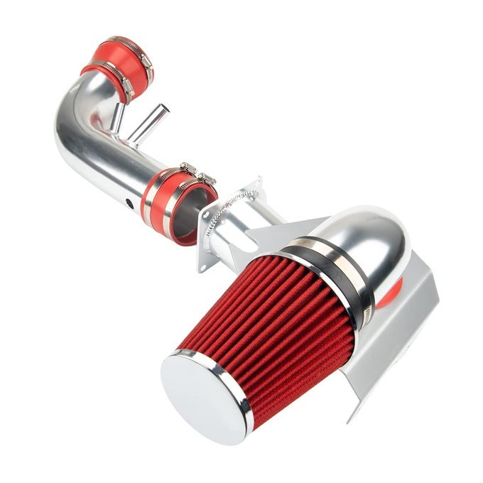 Air Intake Kit 3 35 Cold Air Intake System Kits Filter Aluminum Compatible With 19962004 Mustang Gt Model With 46L V8 Red