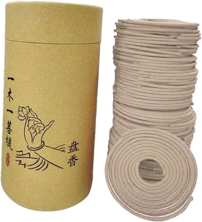 klarakoNatural Sandalwood Rose Incense Home Fragrance Coil Incense Air Refreshing 120 Coils Per Box Jasmine Rose klarakoJasmine, 68mm - Image 1